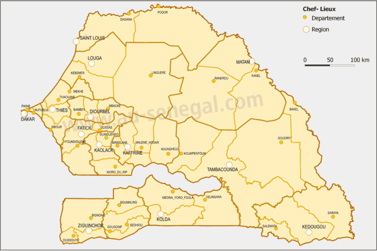 Senegal Verwaltung