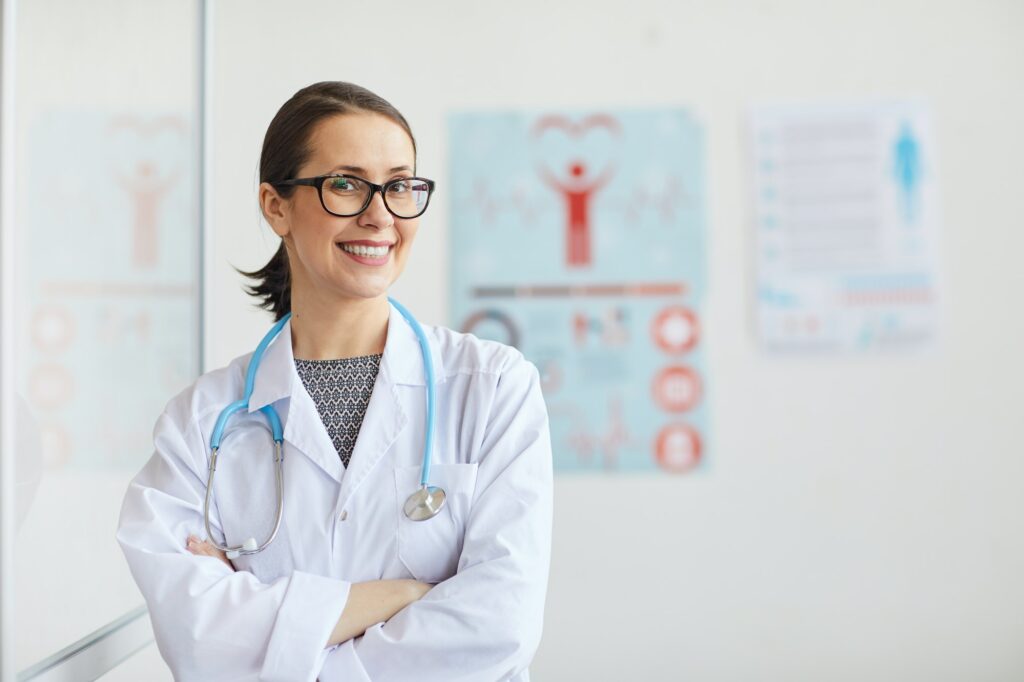 Doctor working at hospital