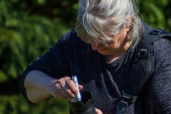 Klargøring. Fototur ved Aldershvile Slotspark. Foto: Lise Peltola