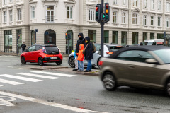 Tove Birkel: Nørreport i regnvejr