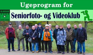 Ugeprogram for Seniorfoto- og Videoklub
