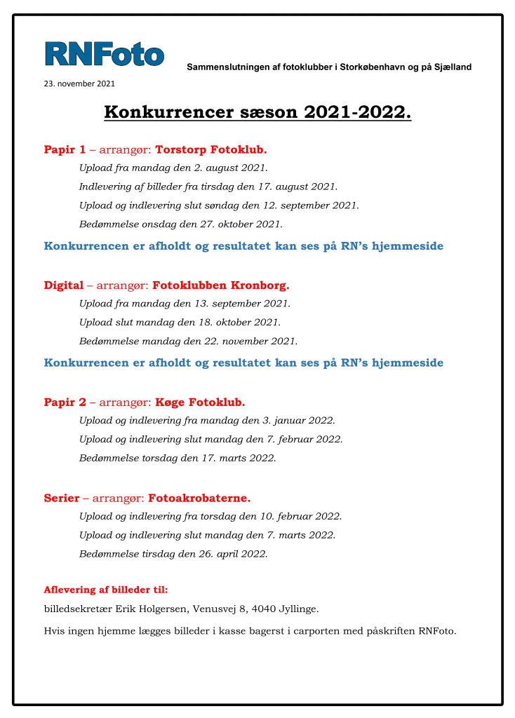 Region Nords fotokonkurrencer i foråret 2022.