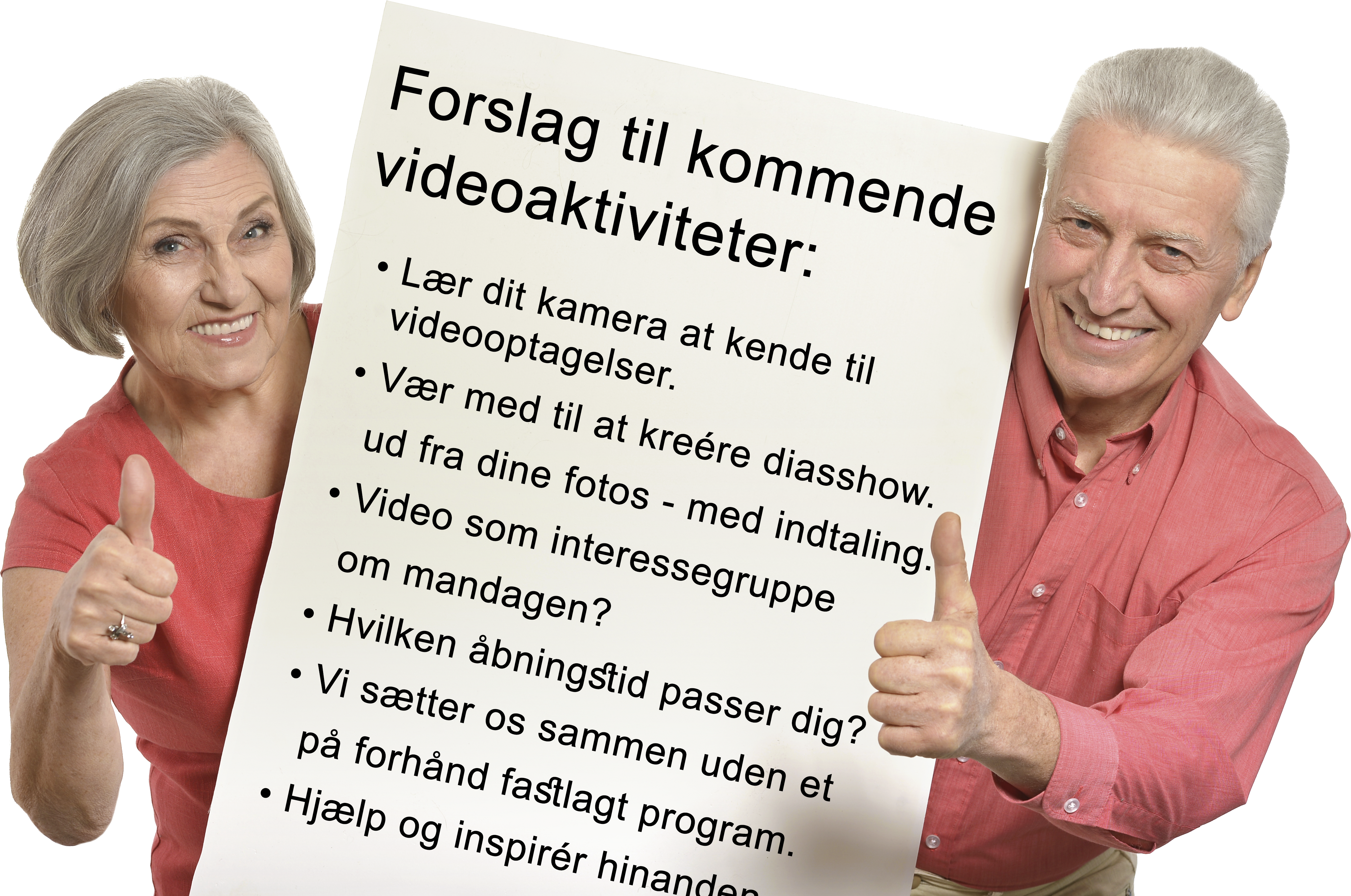 Forslag til nye videoaktiviteter.