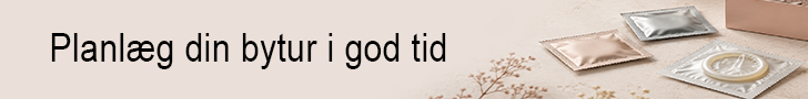 Kondomer Planlæg din bytur i god tid banner sensuelle