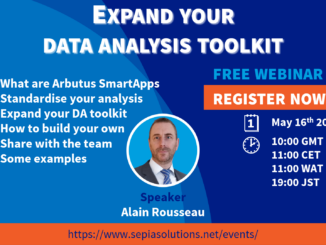 Invitation to Webinar: Expand your data analysis toolkit
