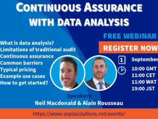 Invitation to Webinar: Assurance with data analysis