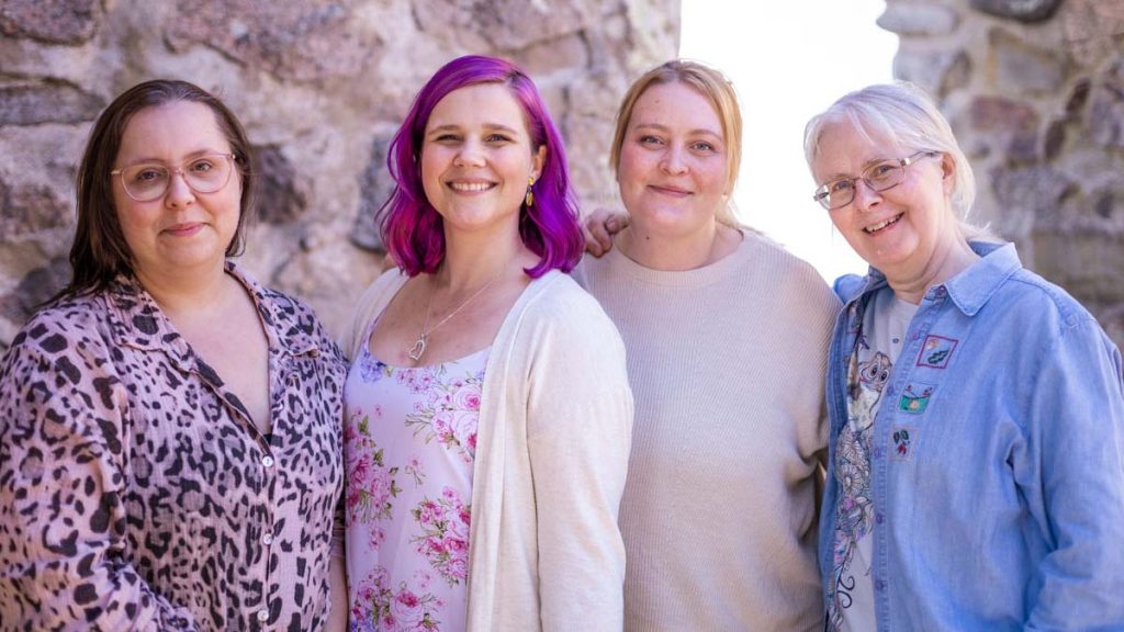 Sara Dalengren, Gabriella P. Kjeilen, Caroline Hurtig och Astrid Ahlberg.