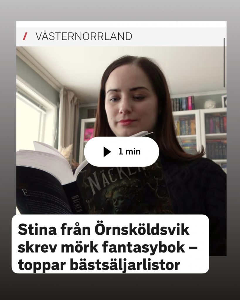 Stina från Örnsköldsvik skrev mörk fantasybok - toppar bästsäljarlistor