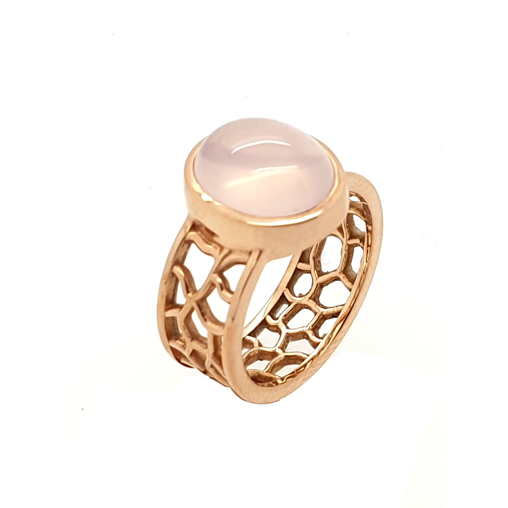 Serena Fox Atlantis Ring Rose Quartz