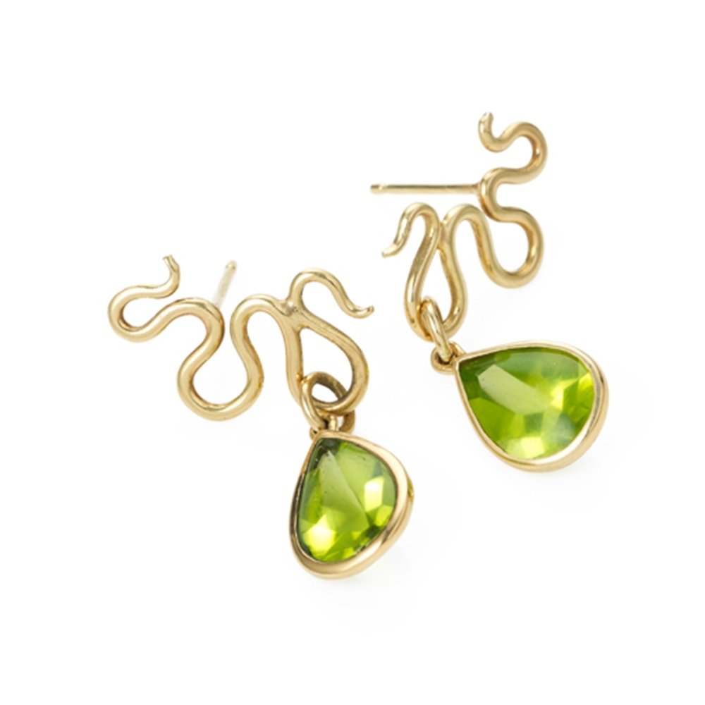 Serena Fox Peridot River Earrings