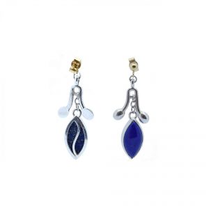 Serena Fox Jewellery Sea Pod Earrings with Lapis