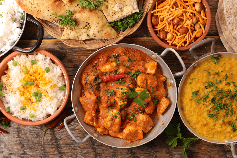 Sri Lankan Curries with cutlet