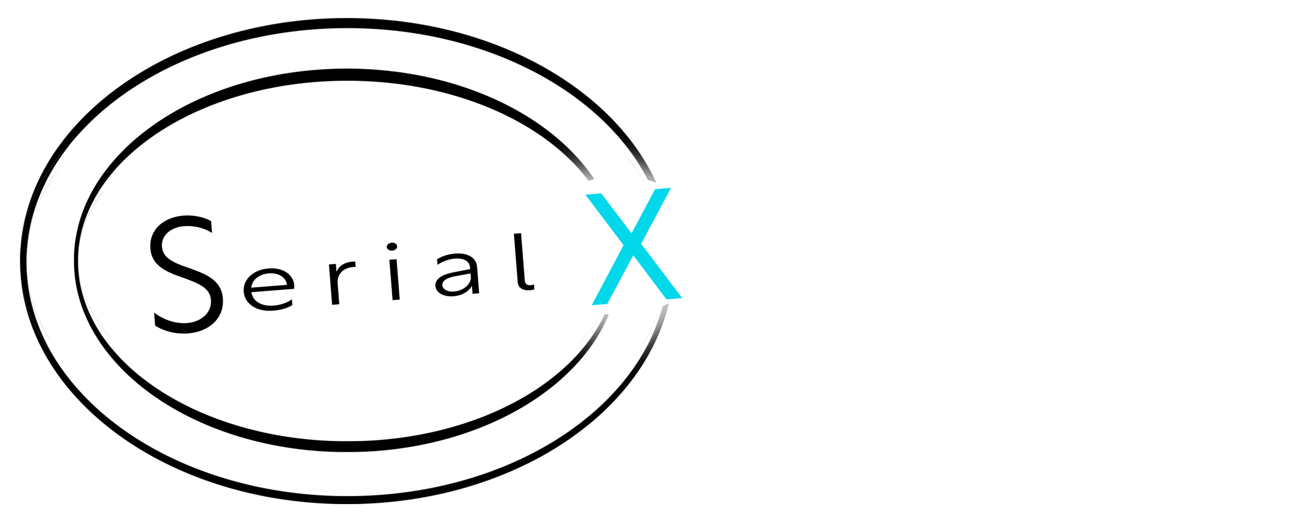 Serial X logotype on the left