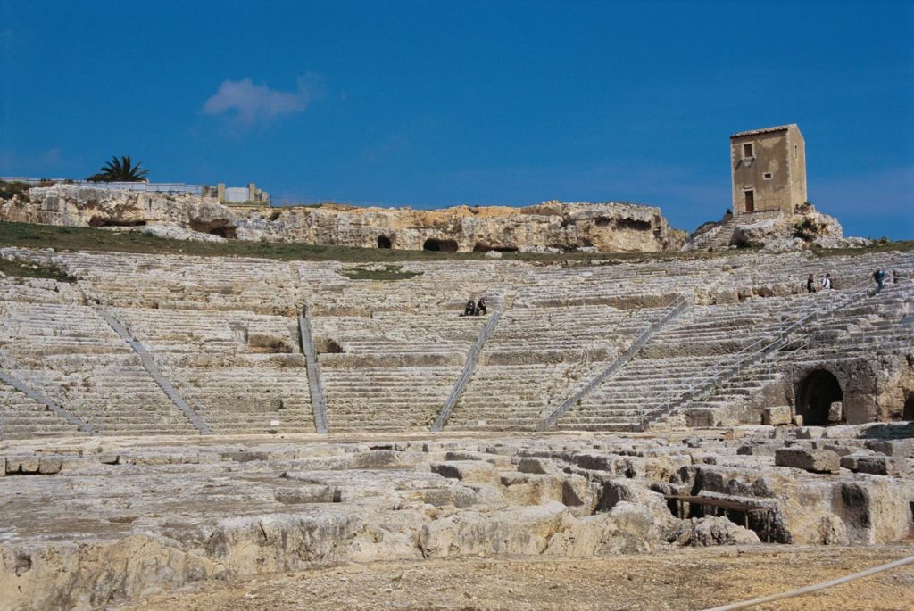 Det græske teater i Neapolis parken