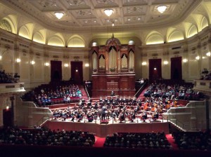 01/03/2015, playing Bruckner 2nd symphony with NedPho at the Concertgebouw       