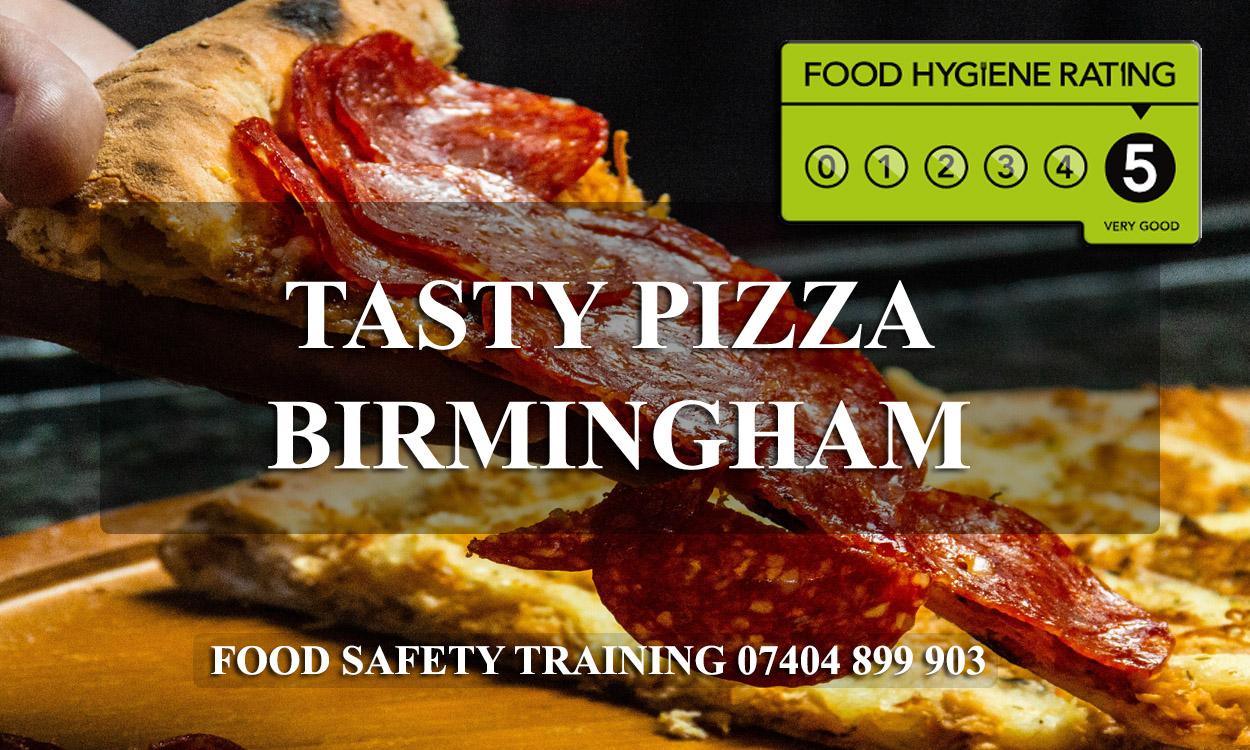 Tasty pizza, Food safety training, SFBB Training UK