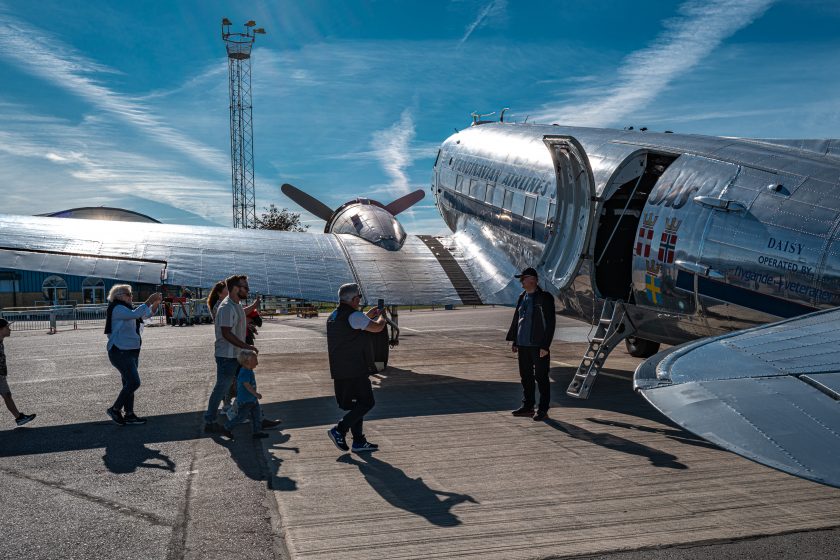 DC-3 Daisy i Norrköping 2024. Foto: Harri Vrethed