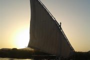 Felucca på Nilen Aswan