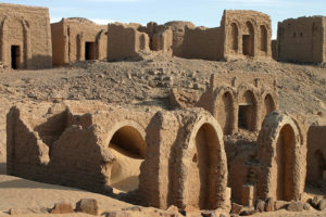 El Bagawat kristne kirkegård ved Kharga Oasis