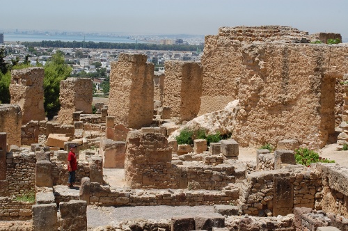 Ruin i Kartago der påstås at være Hannibals hjem.