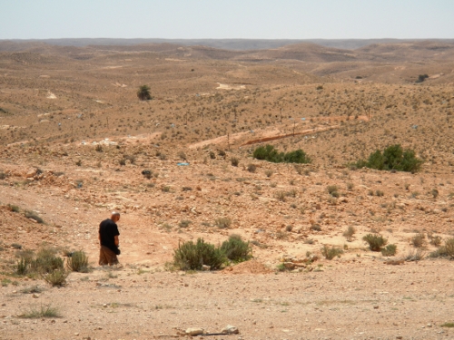 Pause på bustur ind i Sahara.