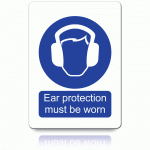 Ear protection must be worn