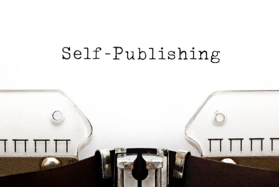 Self-Publishing Typed On Typewriter