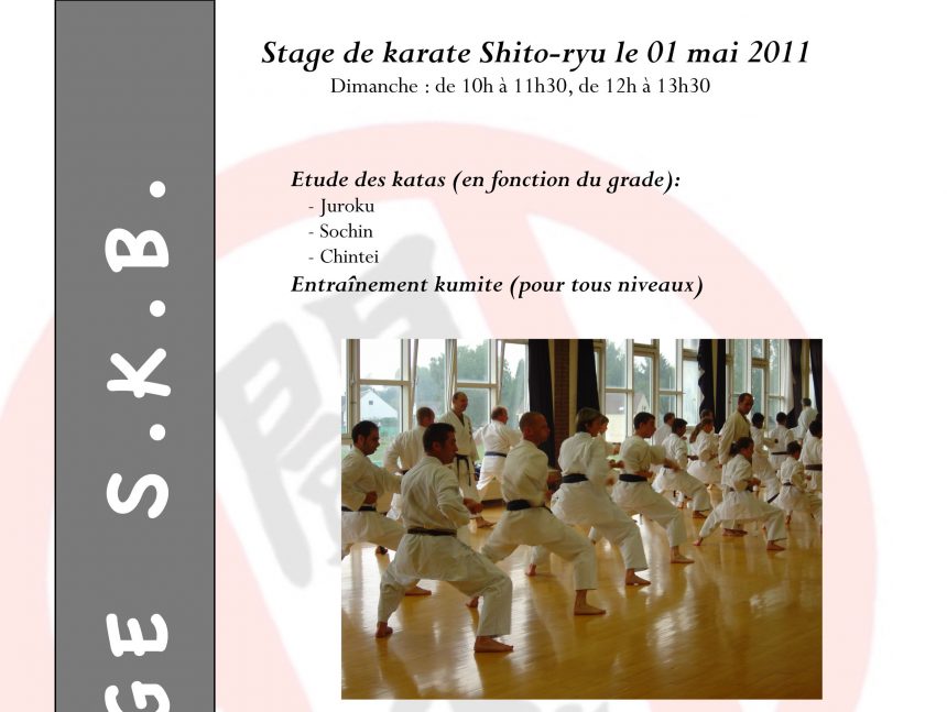 Stage Shitokai Belgium à Wavre