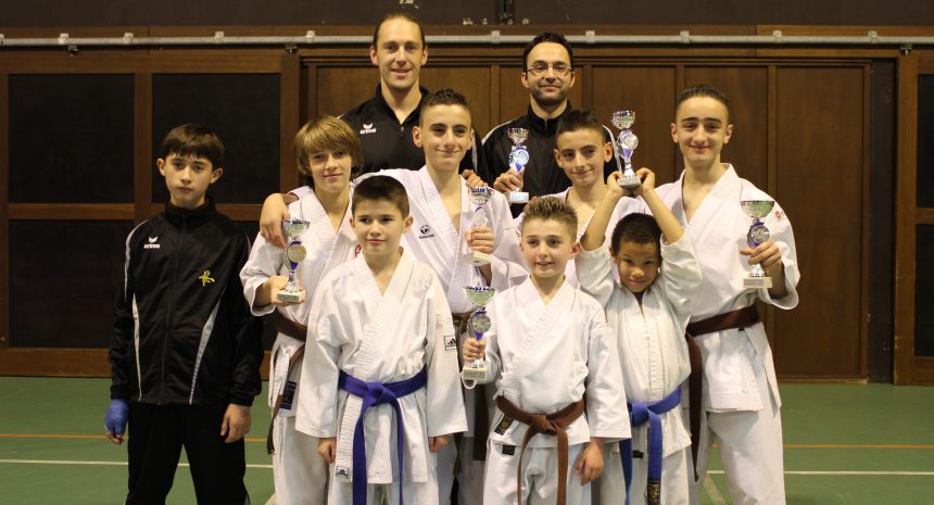 7 podiums pour le SHITOKAI KARATE EVERE à la Coupe de l’Avenir