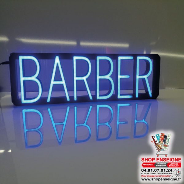 Barber shop néon texte néon lumineux,néon pour coiffeur,enseigne lumineuse barbershop coiffurenéon,shop enseigne production marseille 13001 (1)