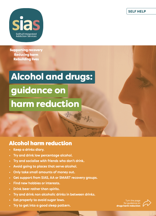 SIAS flyer - Drugs & Alcohol Harm Reduction