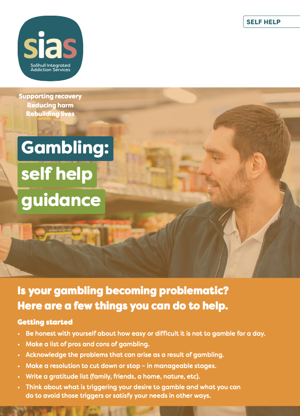 SIAS flyer - Gambling Self Help