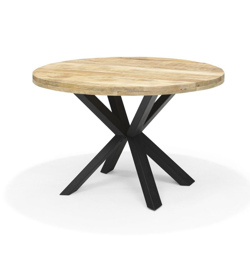 Mangohout ronde eettafel