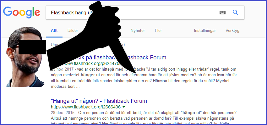 Stoppa dig på Google