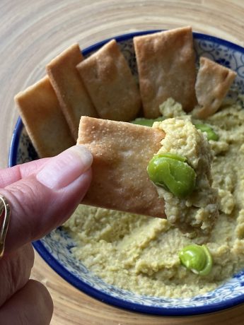 Hummus met tuinbonen