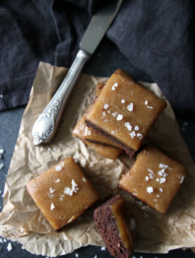 brownies med saltkaramell brownies med saltkaramell