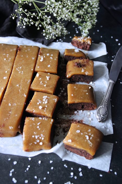 brownies med saltkaramell