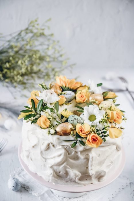 tårta med passion curd och chantilly kräm