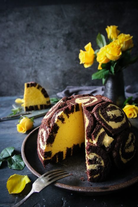 charlotte royale tårta med choklad och saffran