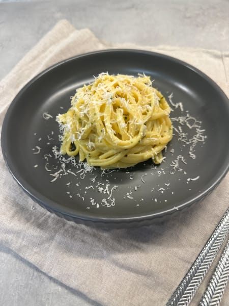 pasta med parmesan och vitlök