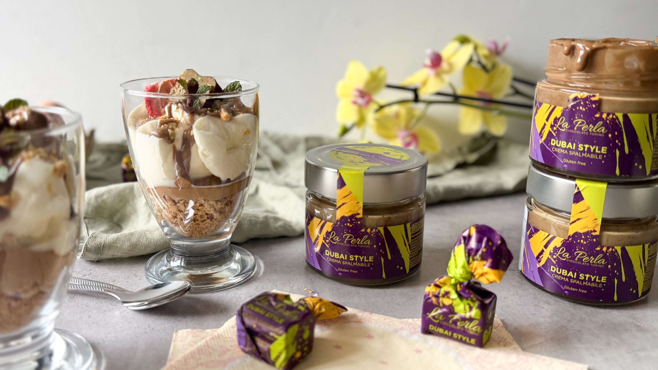 Dubaistyle cheesecake i glas