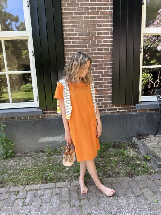 Robert Friedman oranje zomerjurk