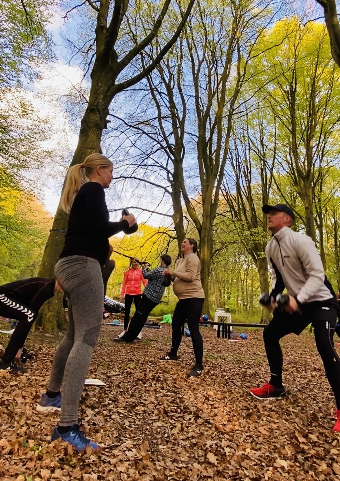 Gravid træning i Mølleparken