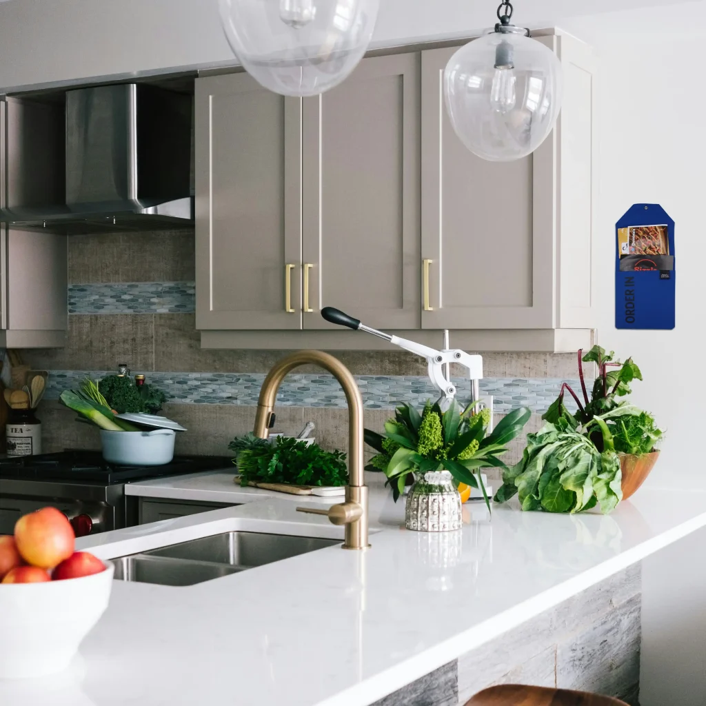 Order In organiser on kitchen wall