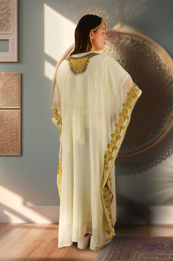 Simple Kaftan White