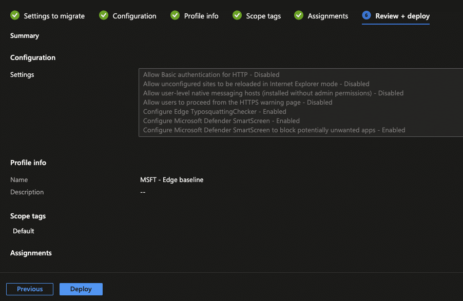Security Baseline as Settings Catalog – SIMSEN blog