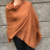 Sjal cashmere - choko brun