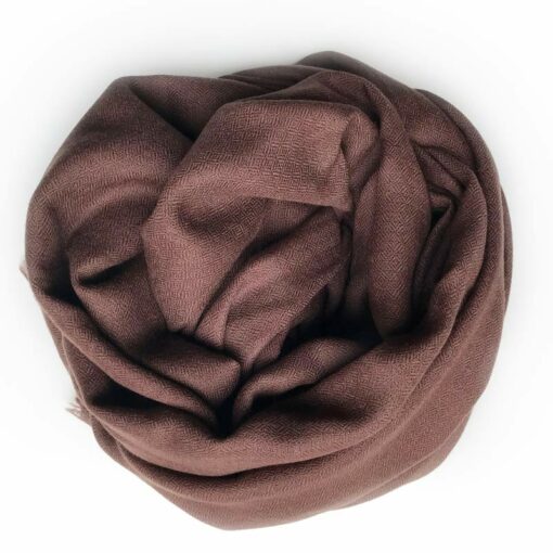 Sjal cashmere - espresso brun