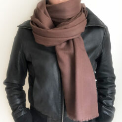 Sjal cashmere - espresso brun