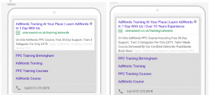 Expanded Text Ads Comparison